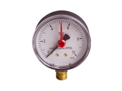 H-LINE manometr se spodním napojením